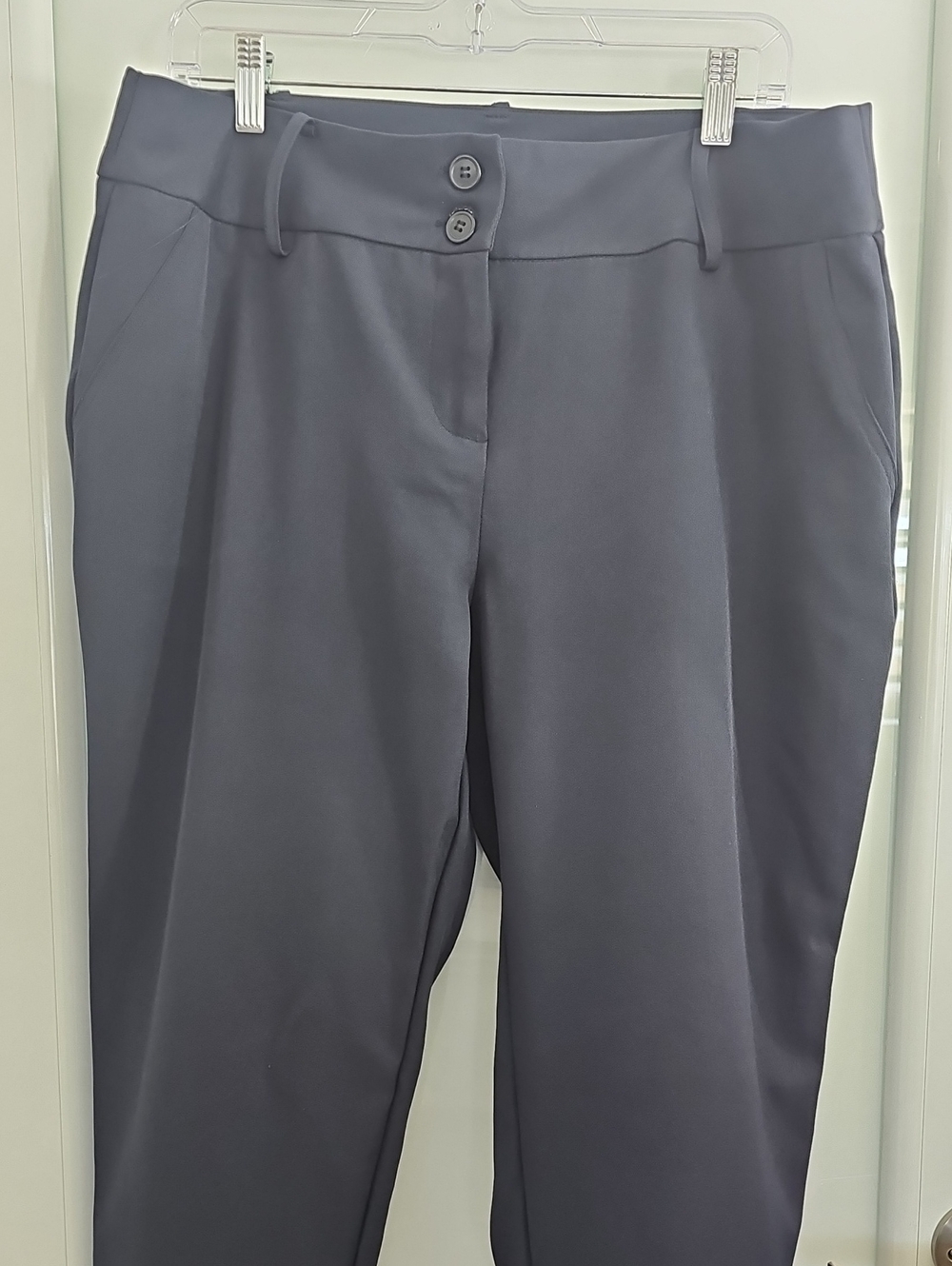Contempo Casual Women's Work Gray Pants. Size 14.